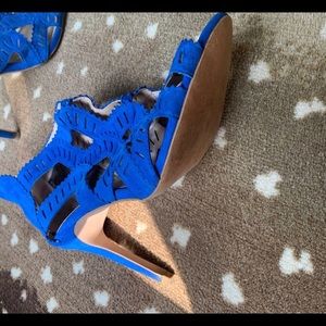Zara Shoes - Royal Blue Zara Suede High Heels Zara Shoes - Royal Blue Zara Suede High Heels